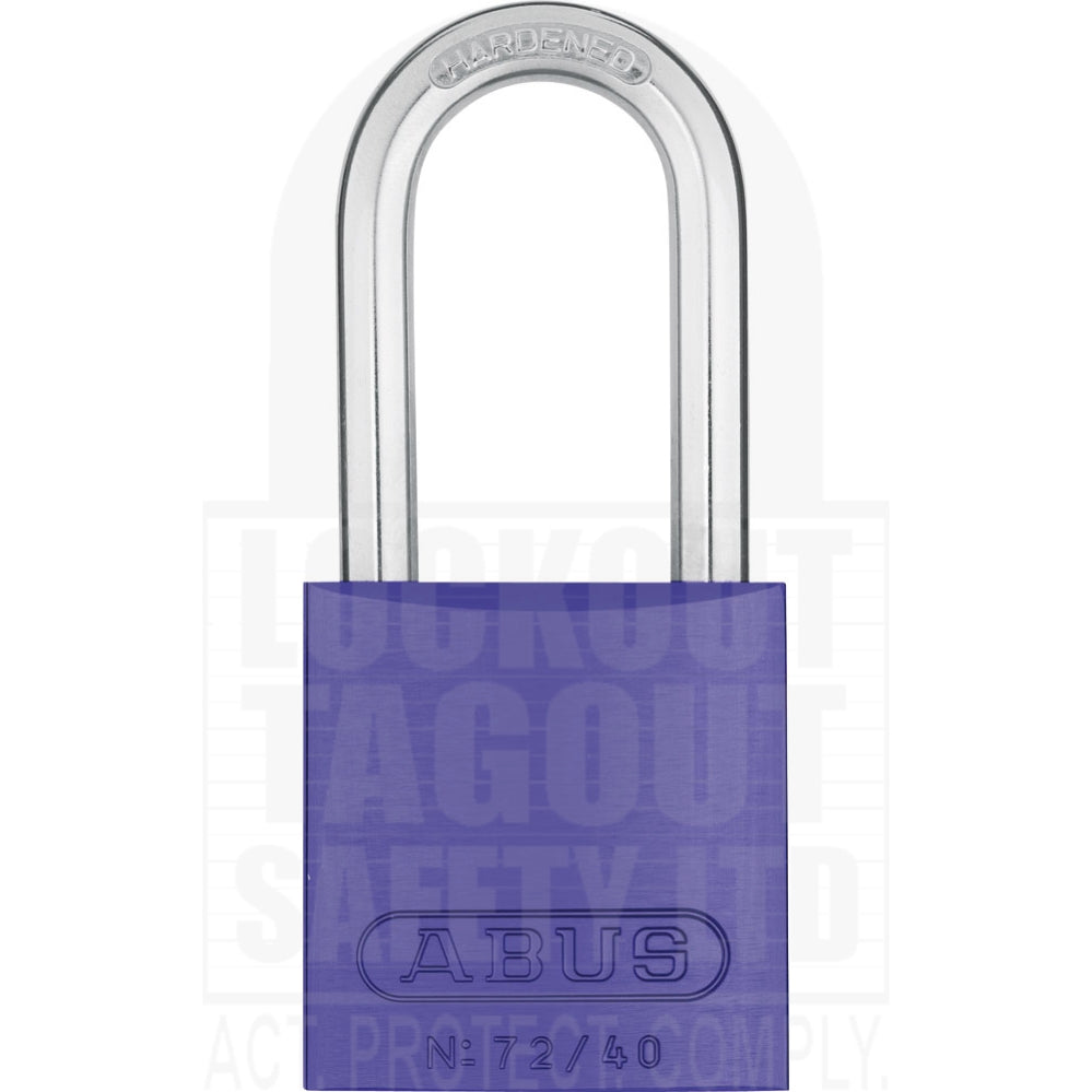72/40HB40 Series Abus Aluminium Padlock Long Shackle 72/40HB40 Series Abus Aluminium Padlock Long Shackle